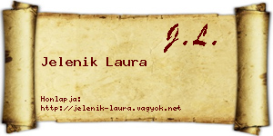 Jelenik Laura névjegykártya